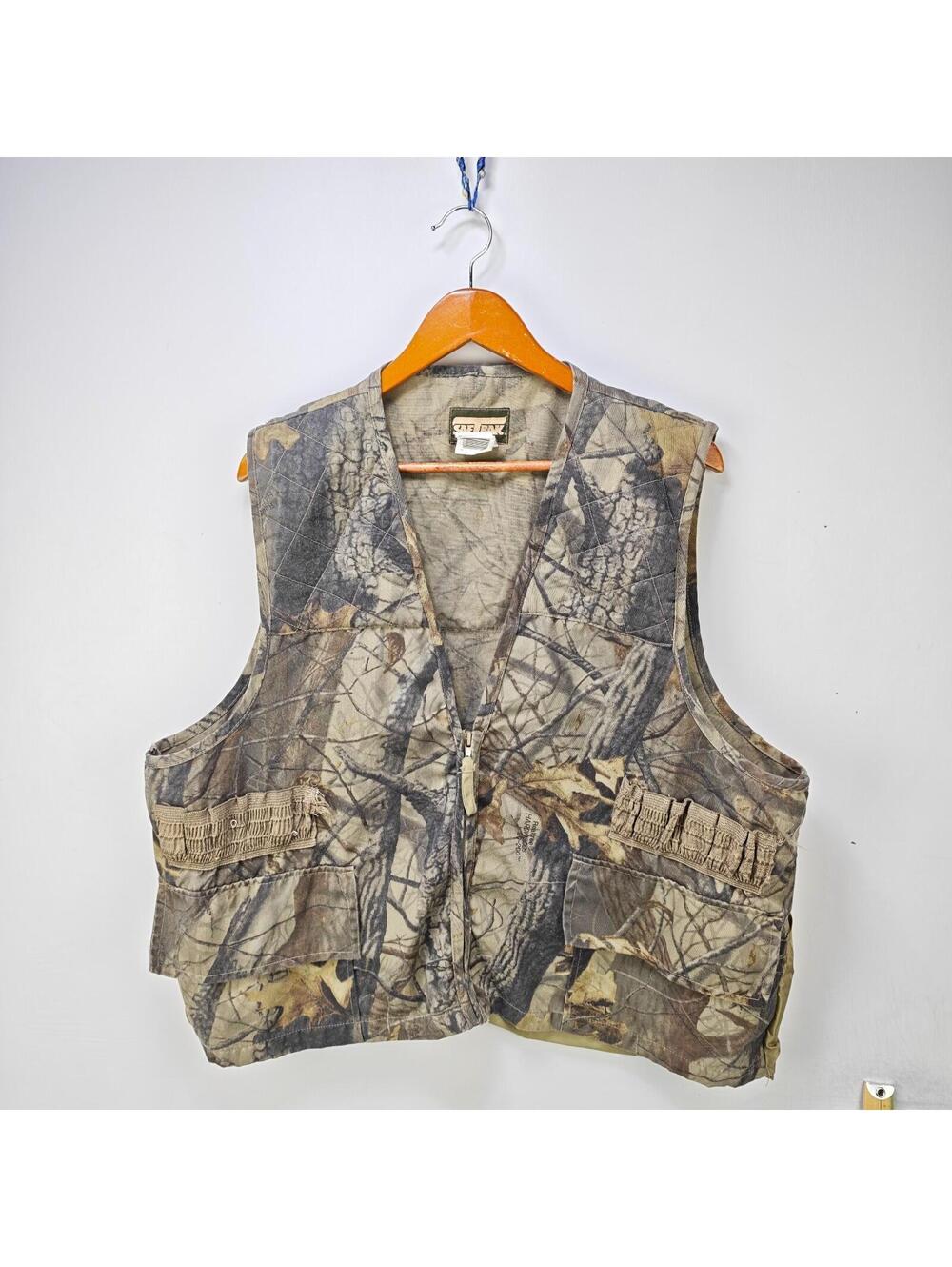 Vintage RealTree Camo Hunting Utility Vest XL